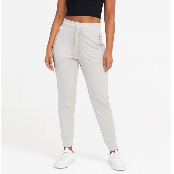 Athleta Hybrid Trek Jogger Pants Size 4 Gray Lightweight Drawstring Waist - Picture 1 of 7